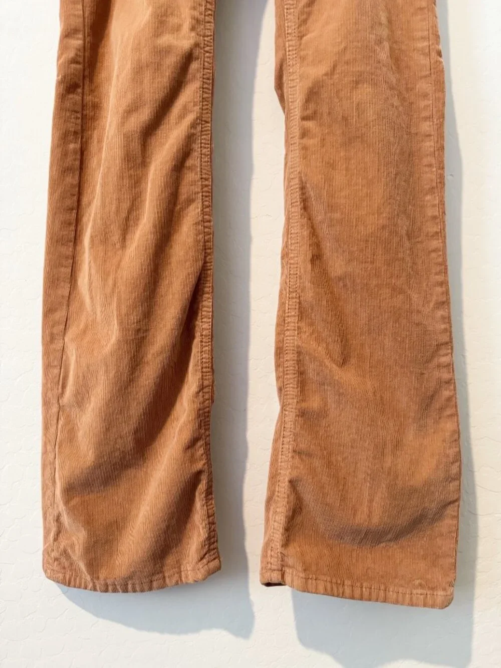 We The Free Pants Size 27 Cognac Brown Corduroy‎ Slim Flare Western Forest Fairy